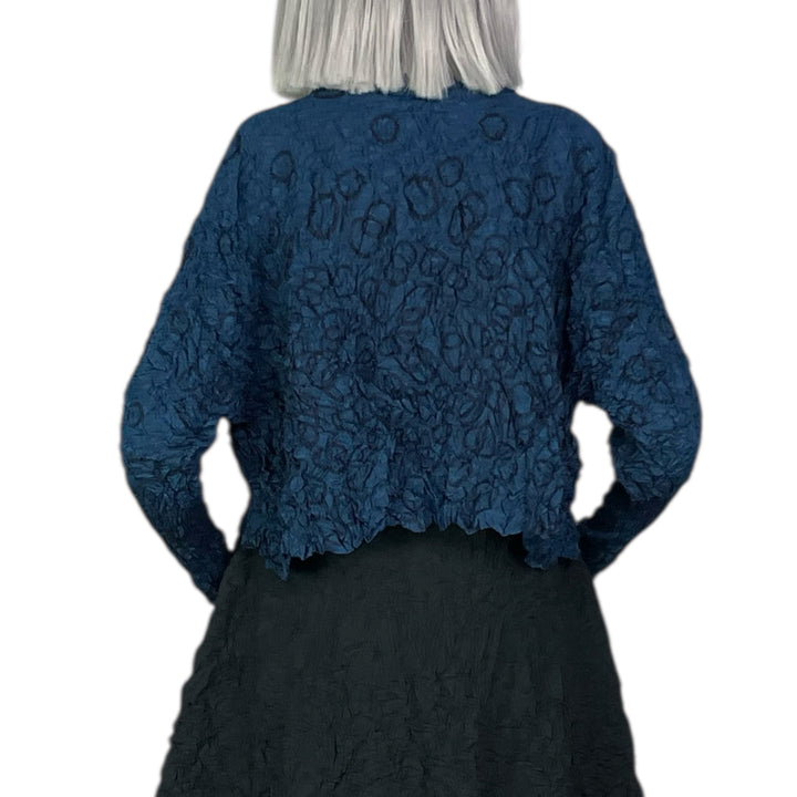 SHIBORI CRUSH PLEAT CROP TOP