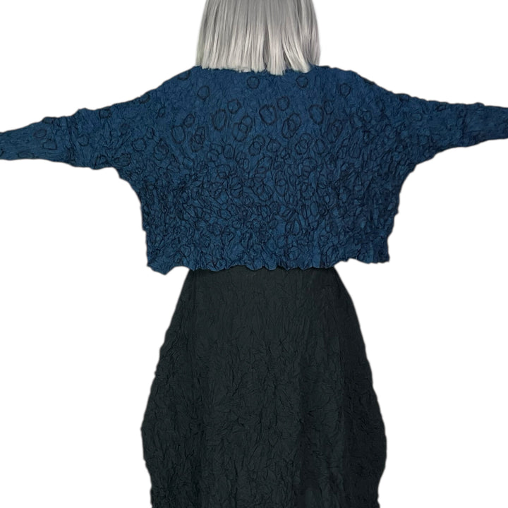 SHIBORI CRUSH PLEAT CROP TOP