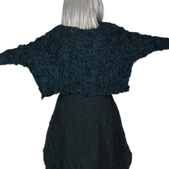 SHIBORI CRUSH PLEAT CROP TOP
