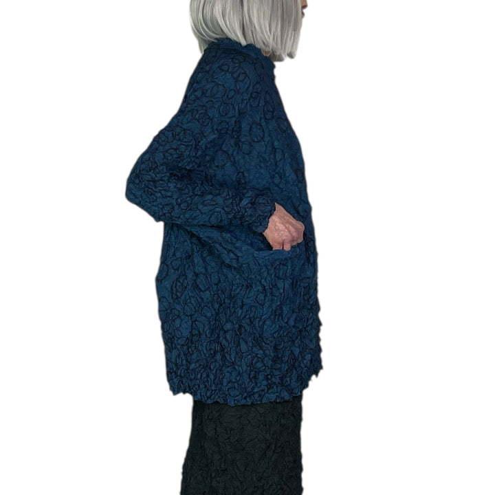 SHIBORI CRUSH PLEAT LONG TOP