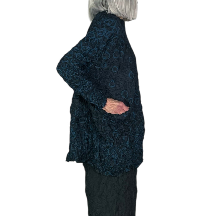 SHIBORI CRUSH PLEAT LONG TOP