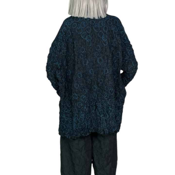 SHIBORI CRUSH PLEAT LONG TOP