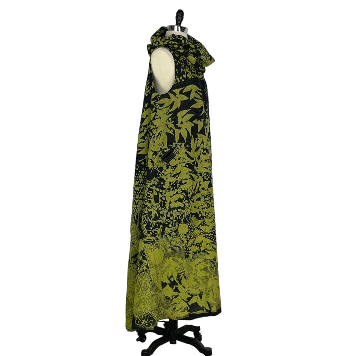 TWILIGHT PRINT COWL NECK MAXI DRESS
