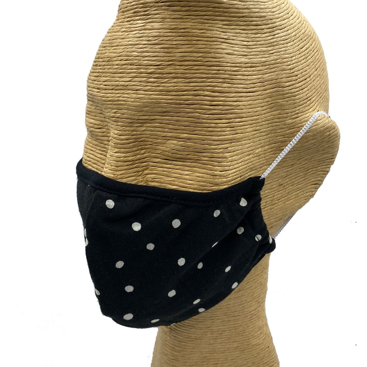 PIN DOT FITTED FACE MASK