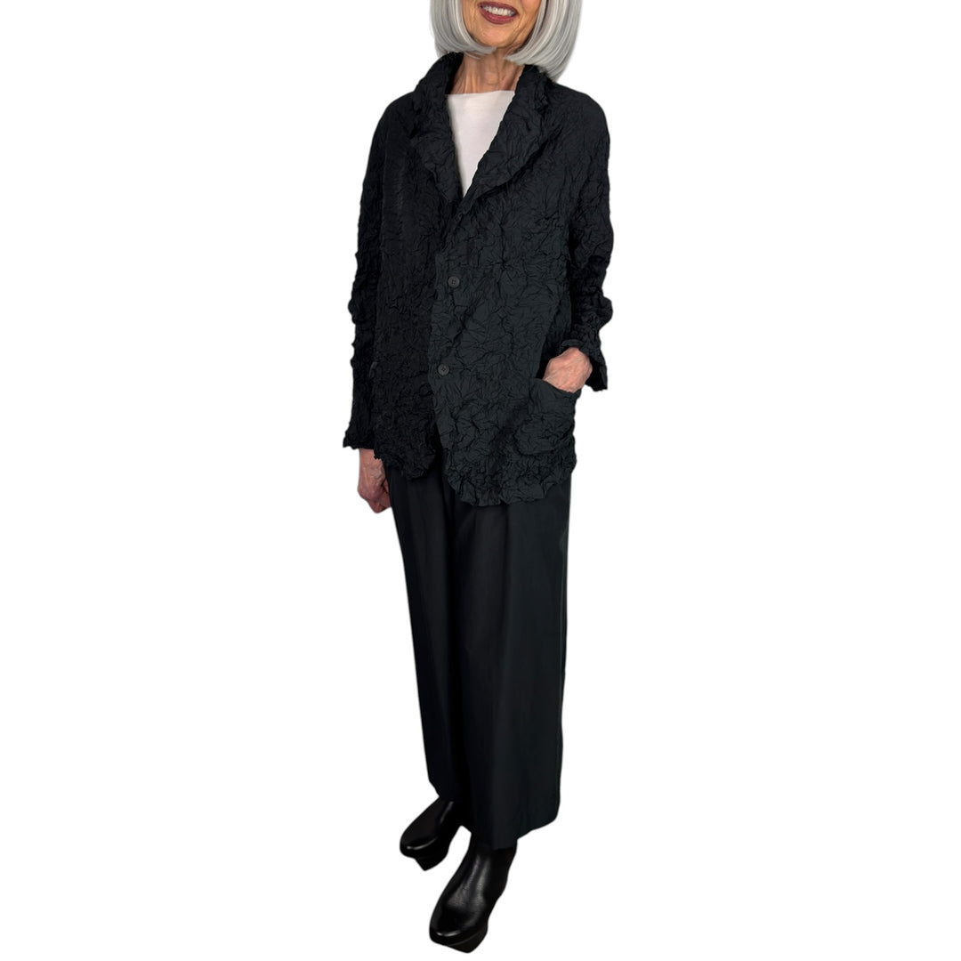 CRINKLE PLEAT 3 POCKET JACKET