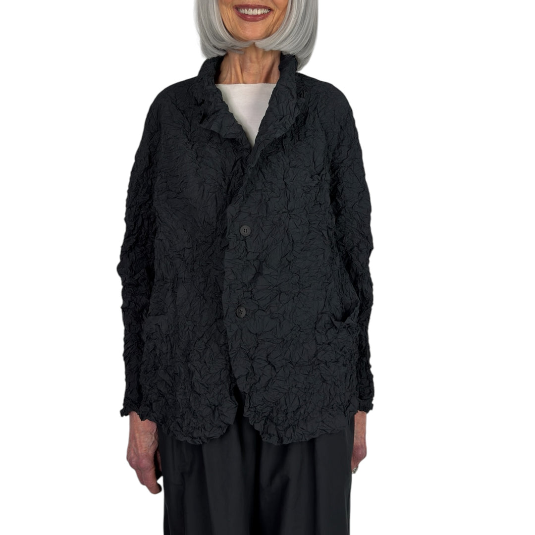 CRINKLE PLEAT 3 POCKET JACKET