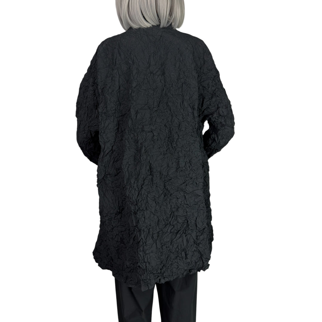 CRINKLE PLEAT LONG JACKET