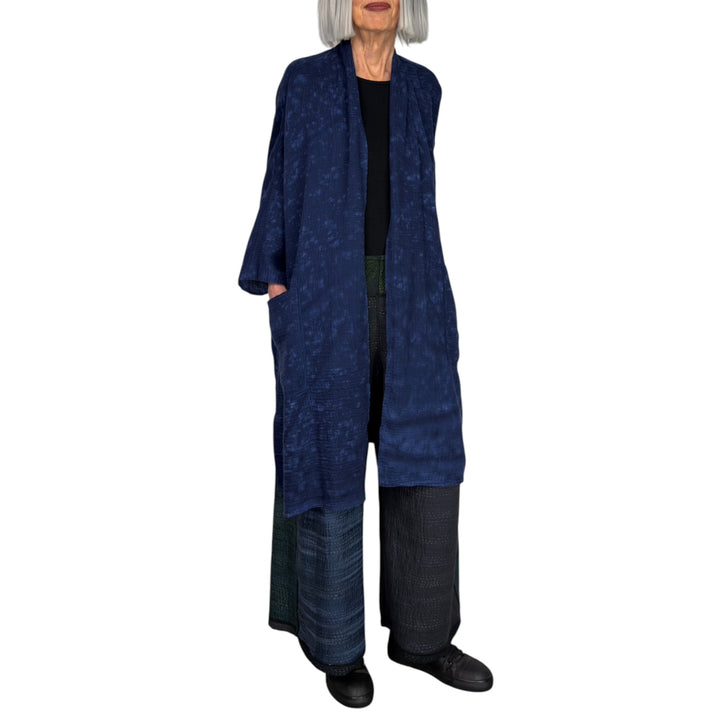 SAND SUN DYE KIMONO WRAP LONG COAT