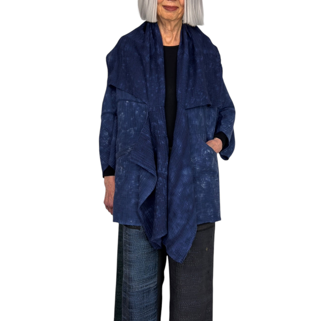 SAND SUN DYE KIMONO WRAP LONG COAT