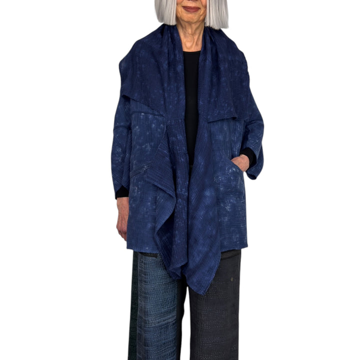 SAND SUN DYE KIMONO WRAP LONG COAT