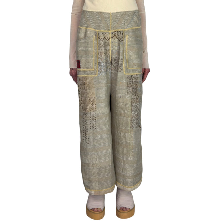 MOSAIC PATCH WIDE LEG PANT