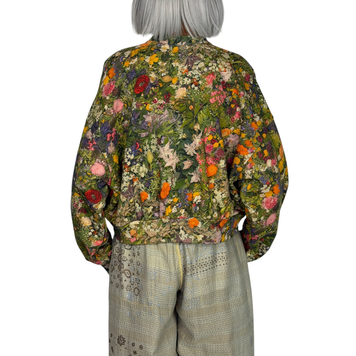 SMALL FLORAL PRINT SWEATSHIRT
