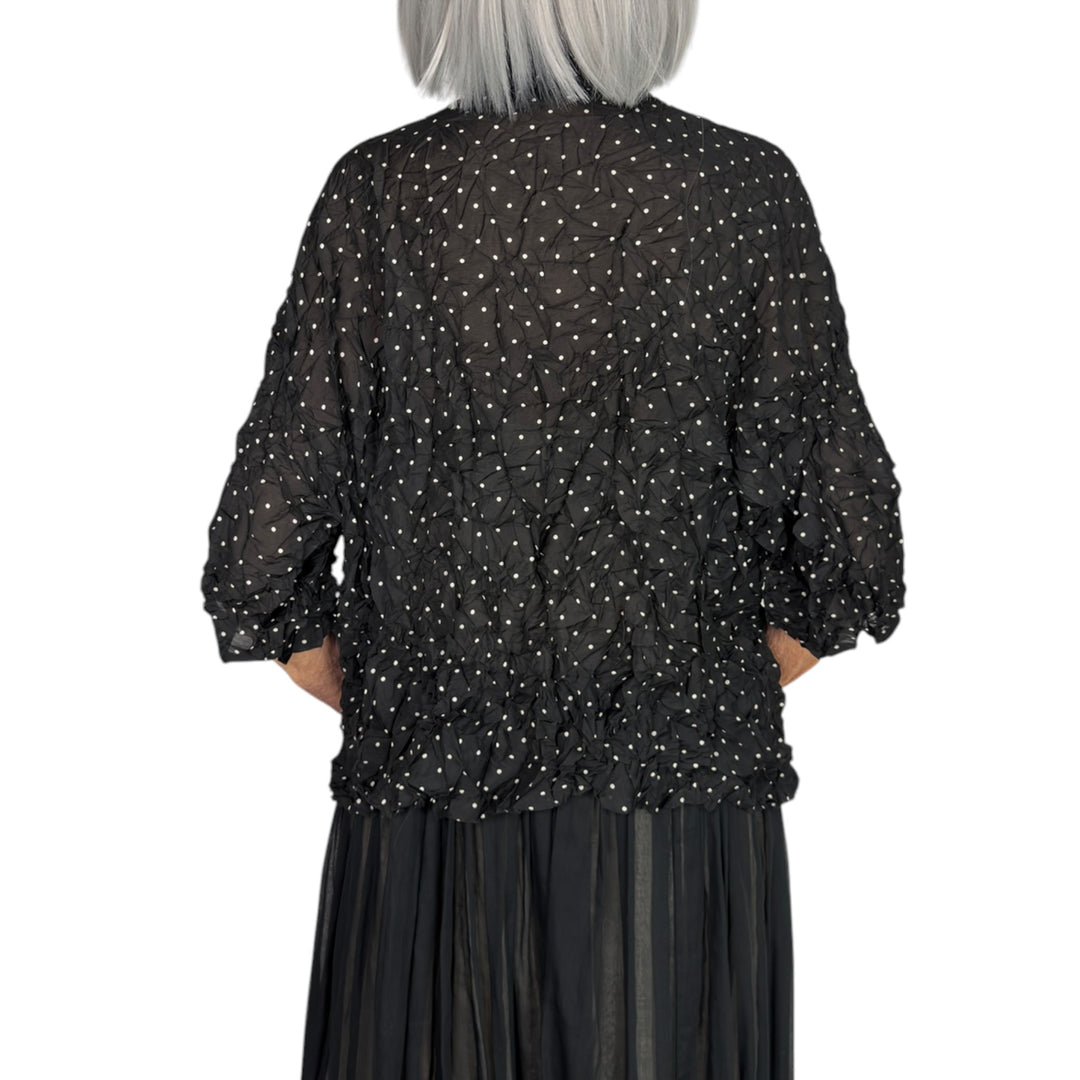 CRINKLE DOTS SHIRT