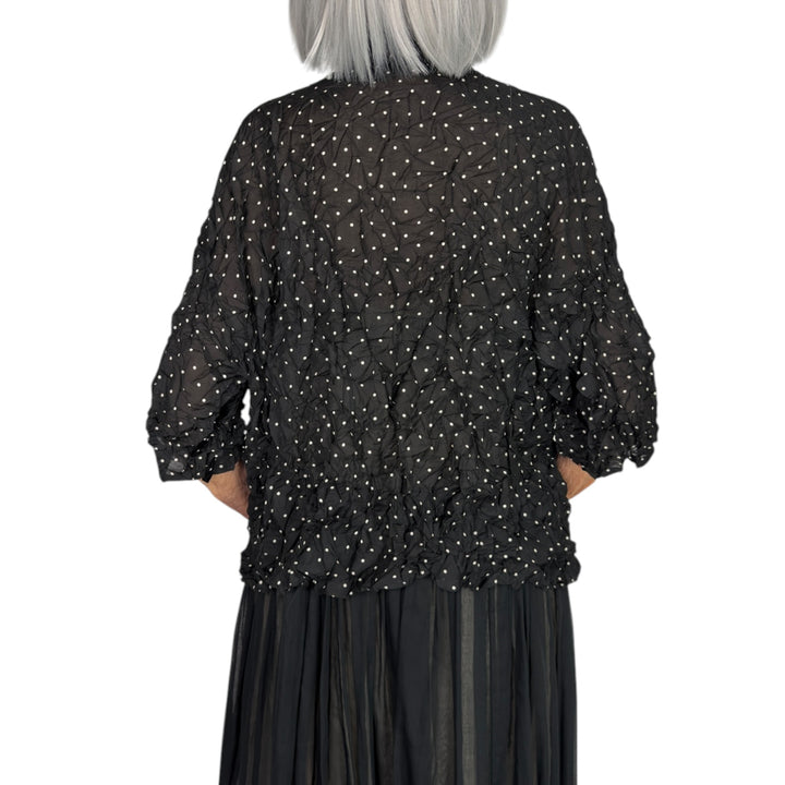 CRINKLE DOTS SHIRT