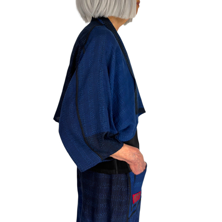 TWILIGHT PRINT PUFF SLEEVE SHRUG