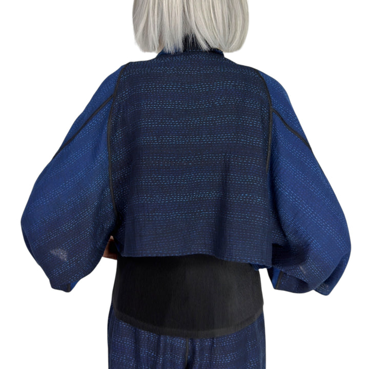 TWILIGHT PRINT PUFF SLEEVE SHRUG