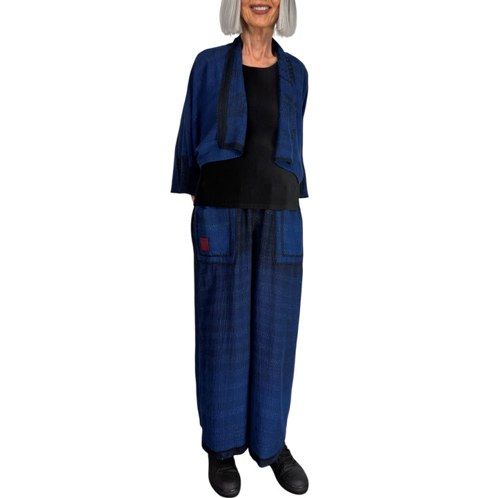 TWILIGHT PRINT PUFF SLEEVE SHRUG