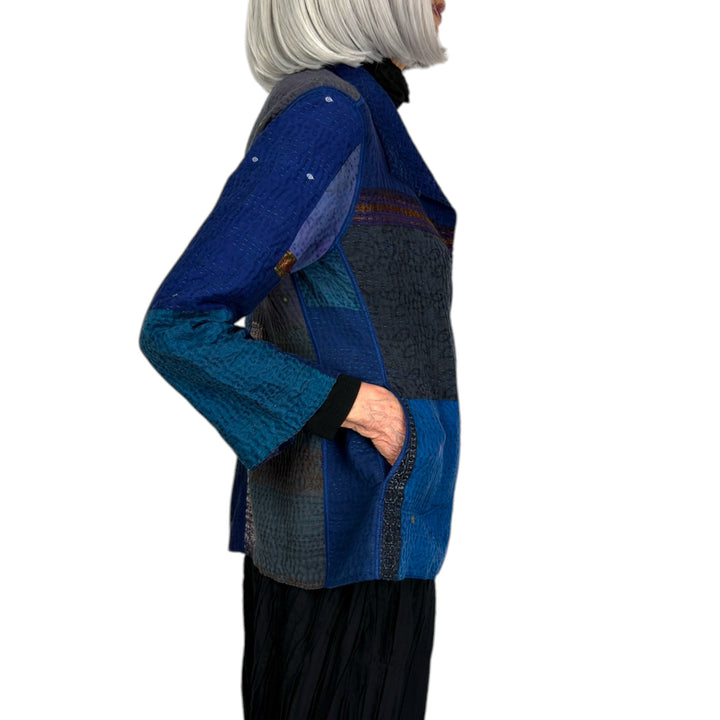 SW PATCH KANTHA SHORT JACKET