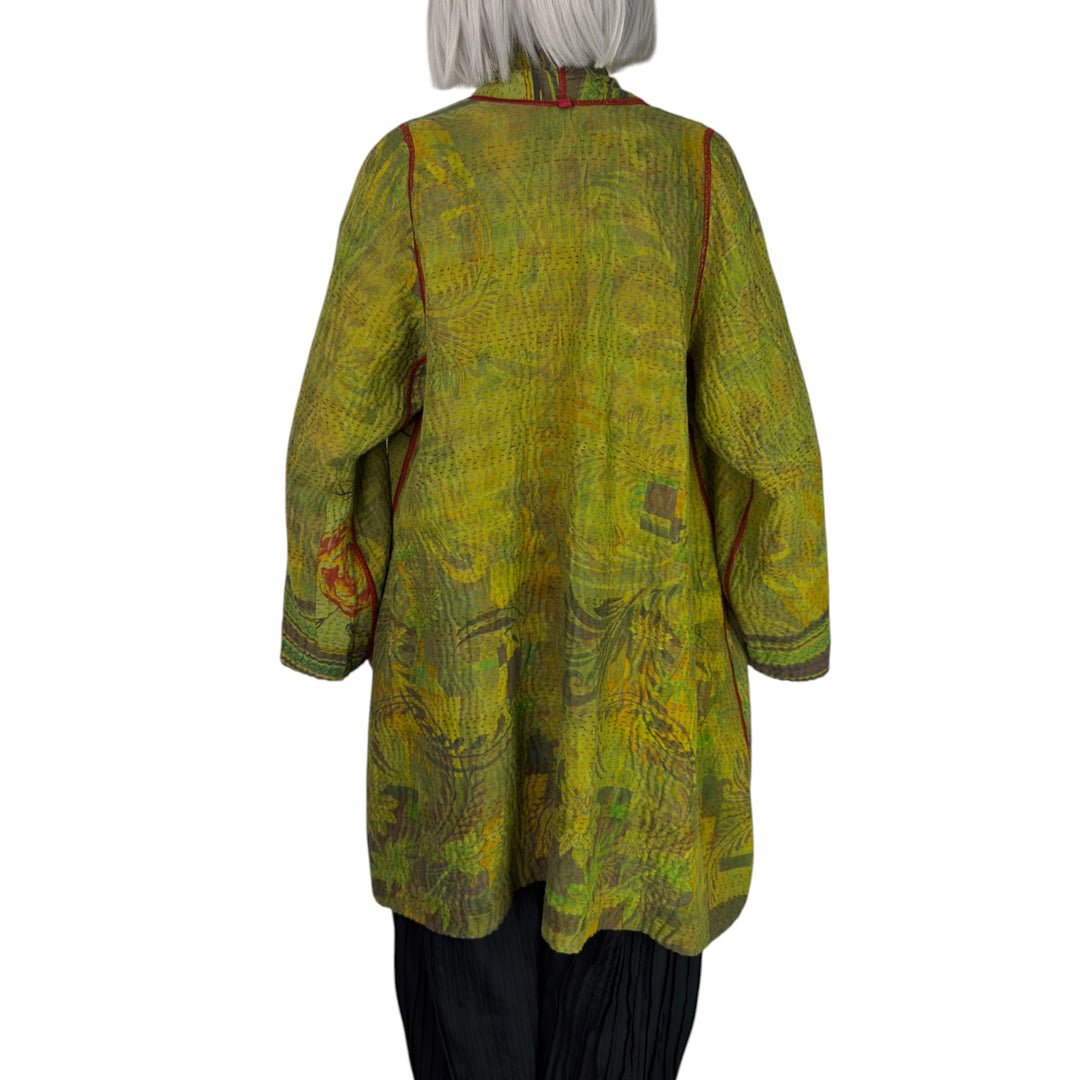 OVERDYE PRINT A-LINE JACKET