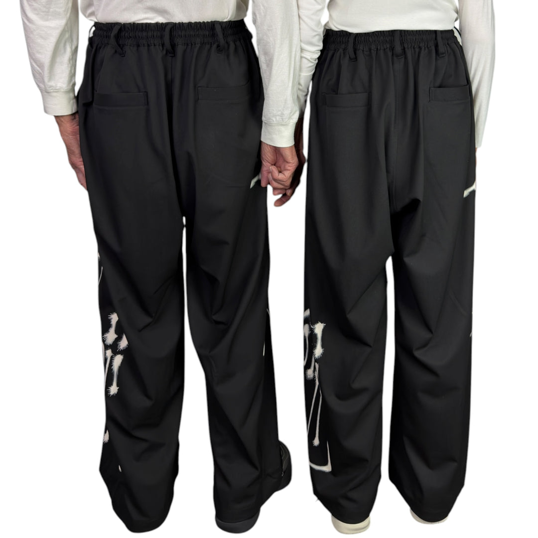 Y-3 CHITO GRAPHIC WIDE WOOL PANTS