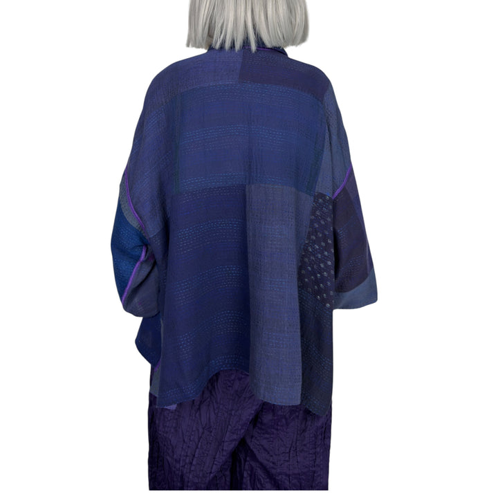 BROCADE PATCH TENT SHIRT