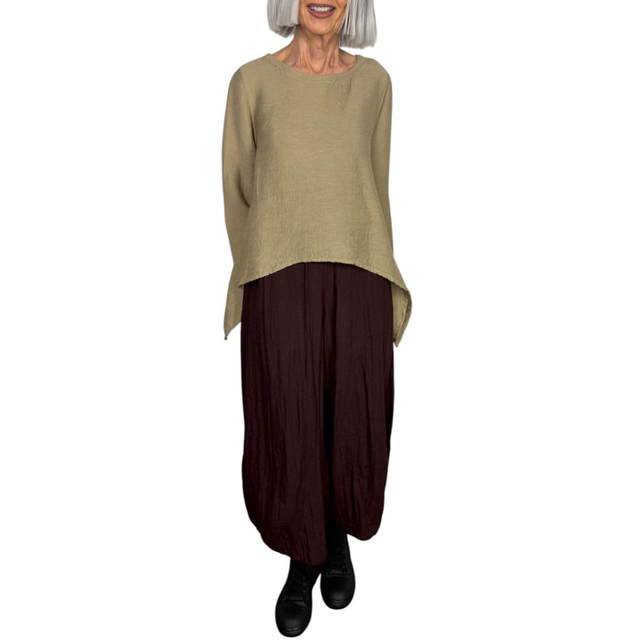RAYON TUCK TOPPER
