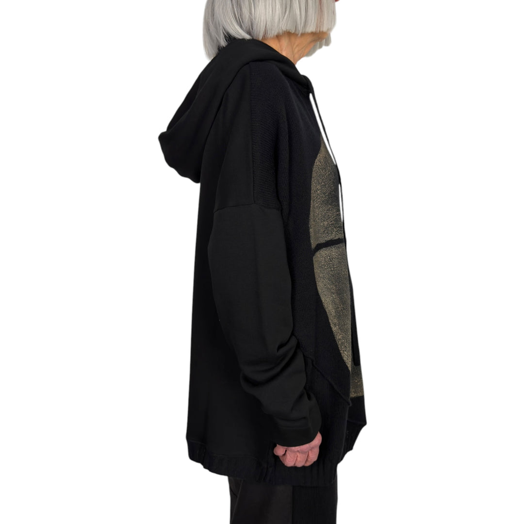 DORIAN FELPA KNIT FRONT HOODIE