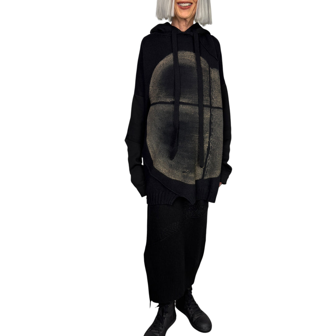 DORIAN FELPA KNIT FRONT HOODIE