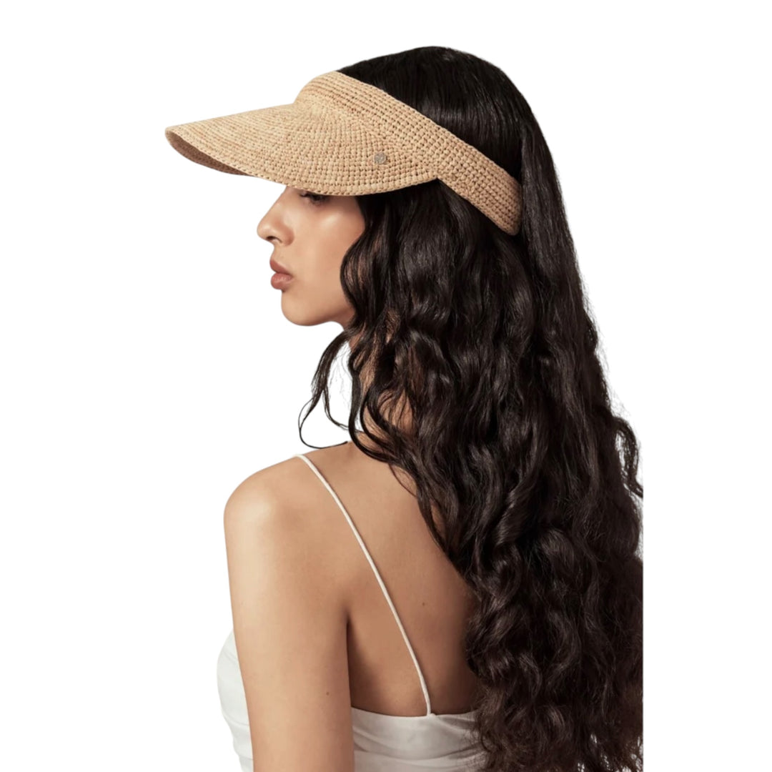 ERIN SLIP ON RAFFIA VISOR