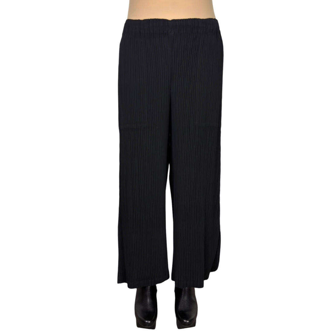 HATCHING BOTTOMS WIDE LEG PANT
