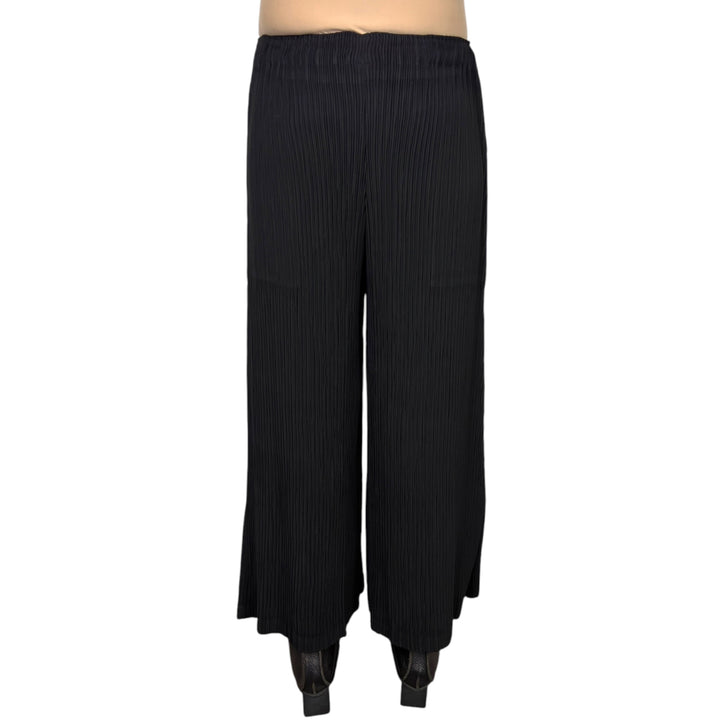 HATCHING BOTTOMS WIDE LEG PANT