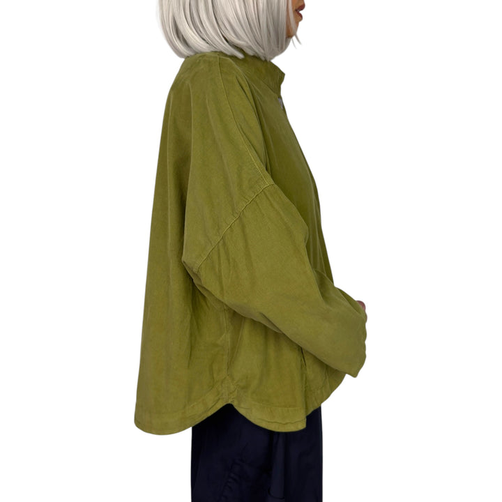 BABY CORD STAND COLLAR JACKET