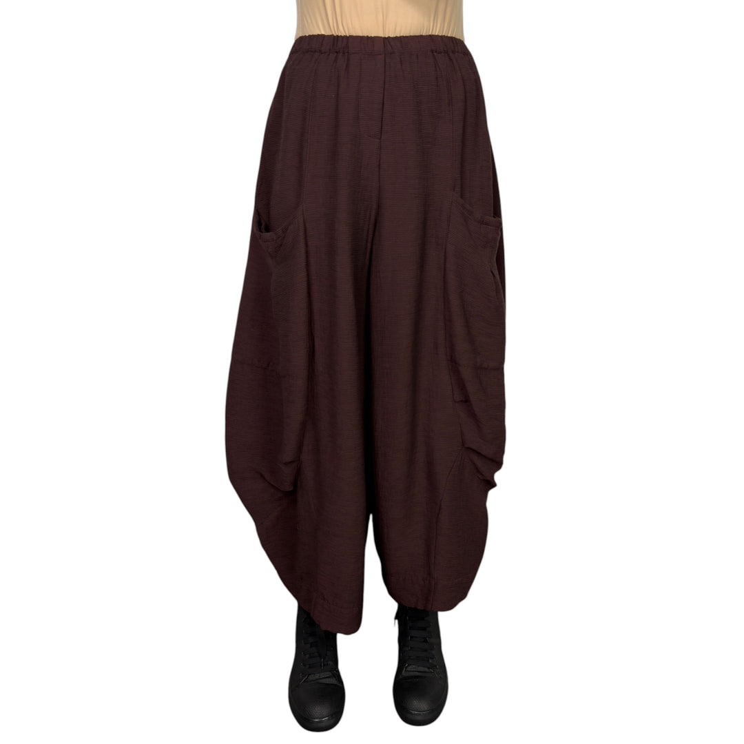 RAYON TUCK DOUBLE POCKET PANT
