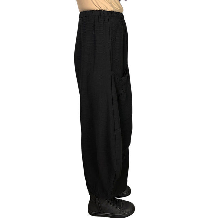 RAYON TUCK DOUBLE POCKET PANT