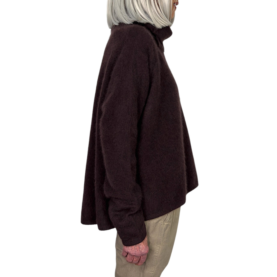 HI-NECK RACCOON SWEATER