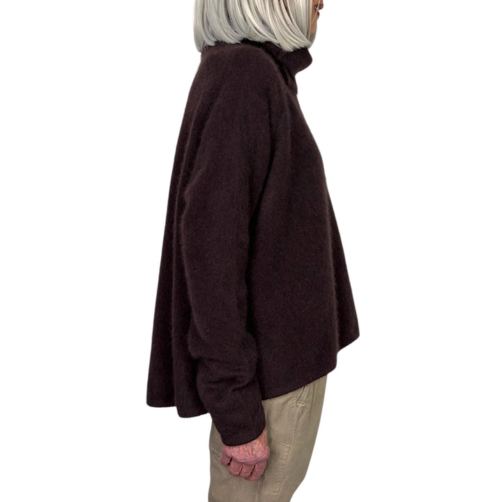 HI-NECK RACCOON SWEATER