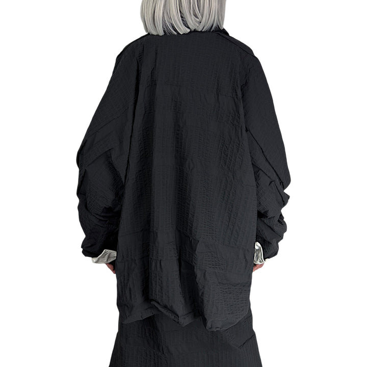 3D OPTIC SHAWL COLLAR JACKET