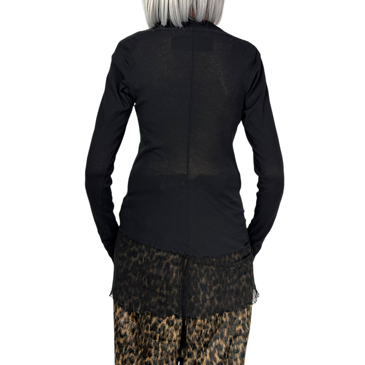 T-SHIRT W/MESH HEM