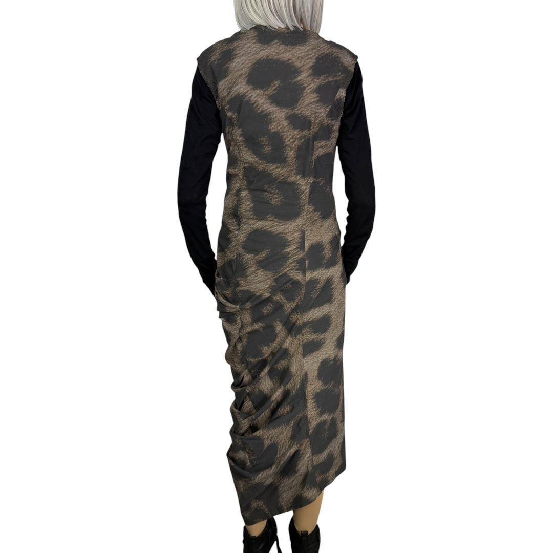 LEOPARD PRINT SLIM DRESS