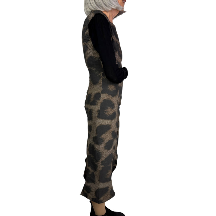 LEOPARD PRINT SLIM DRESS