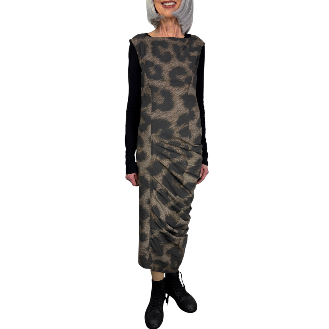 LEOPARD PRINT SLIM DRESS