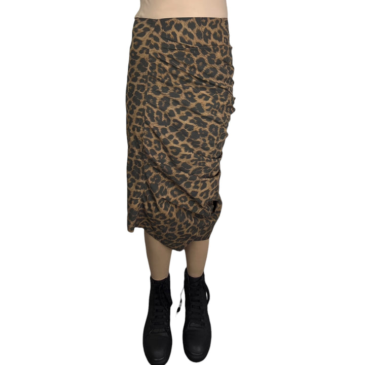 LEOPARD PRINT SLIM SKIRT