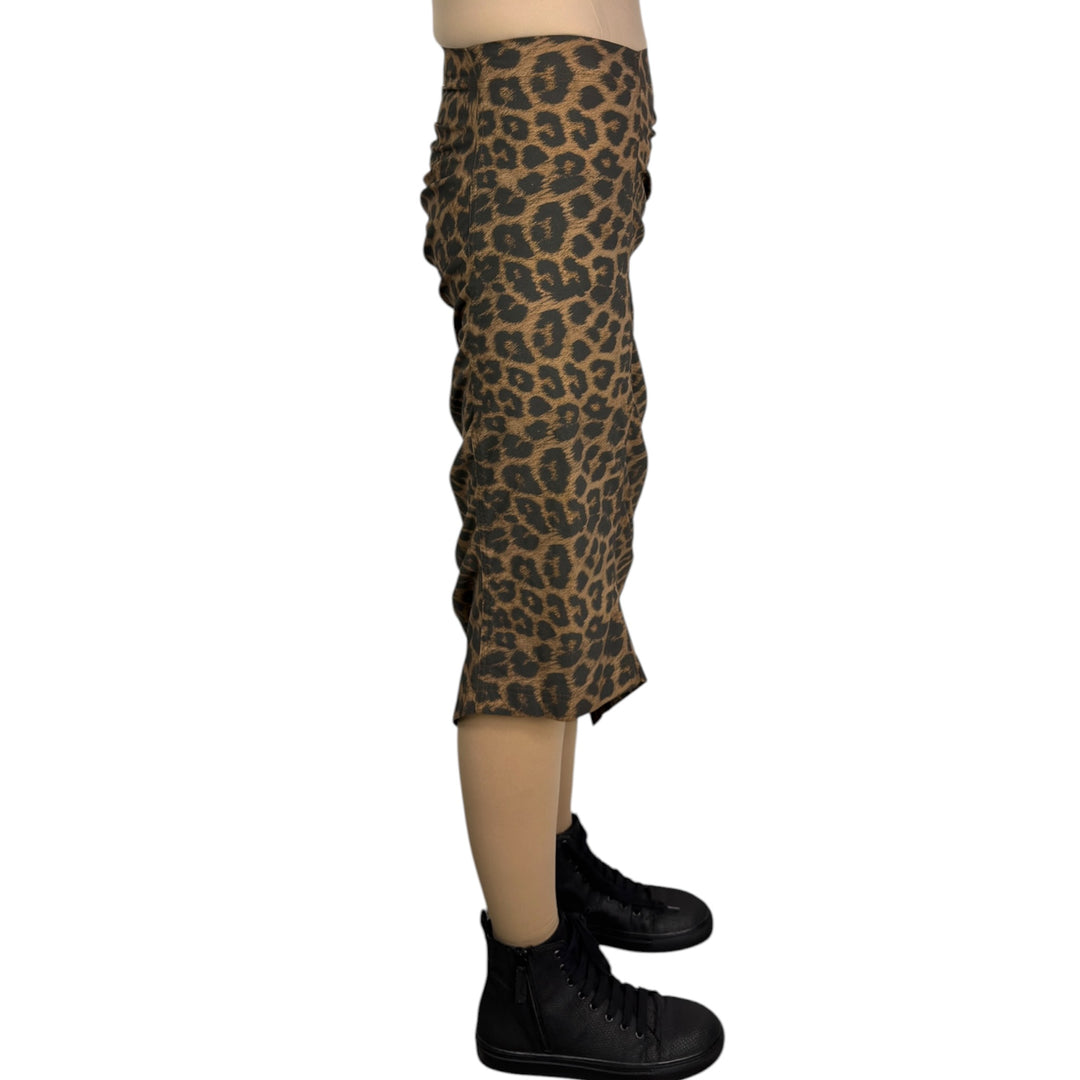 LEOPARD PRINT SLIM SKIRT