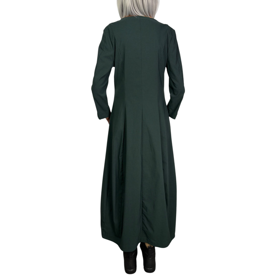 3/4 SLEEVE CURVED SKIRT DRESS