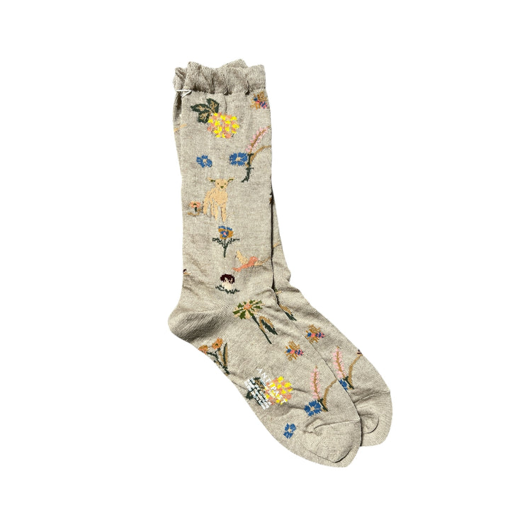 GARDEN FLOWERS TROUSER SOCKS
