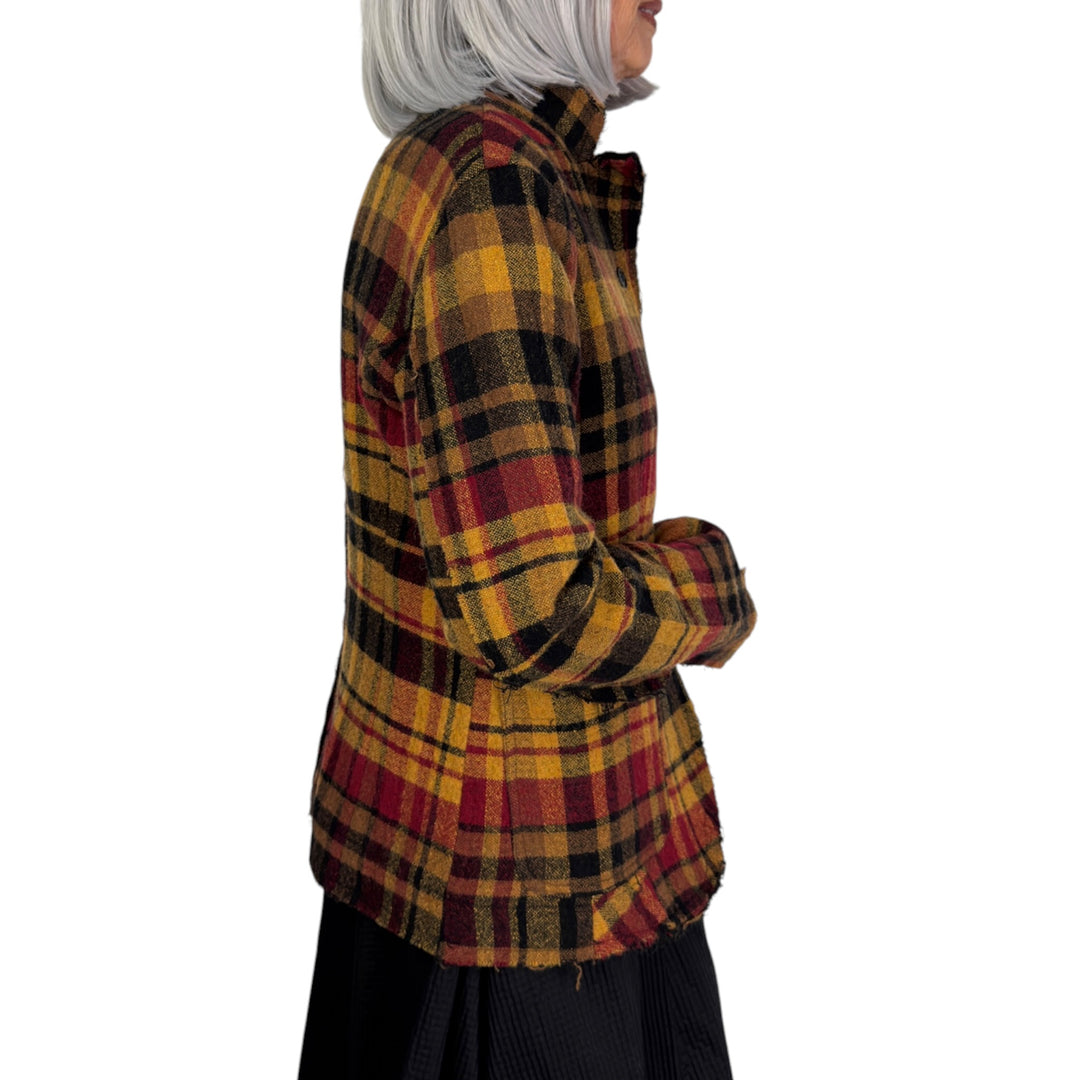 WOOL PLAID JACKET