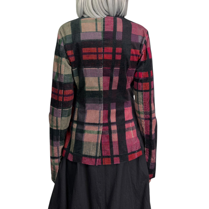 PLAID SHAPED JACKET