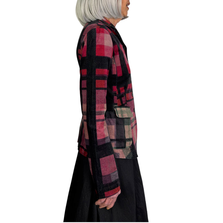 PLAID SHAPED JACKET