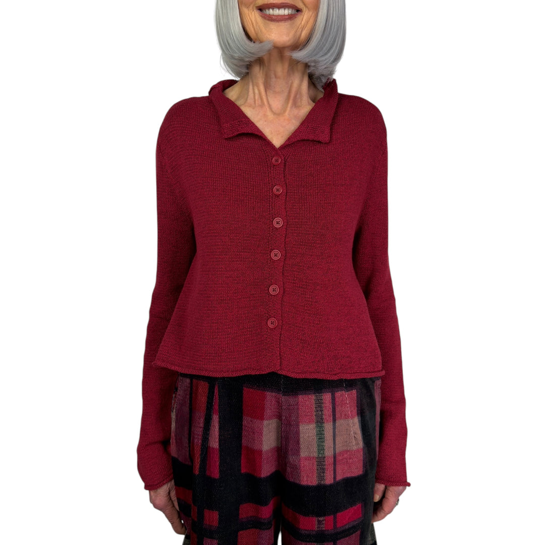SHORT BUTTON CARDIGAN