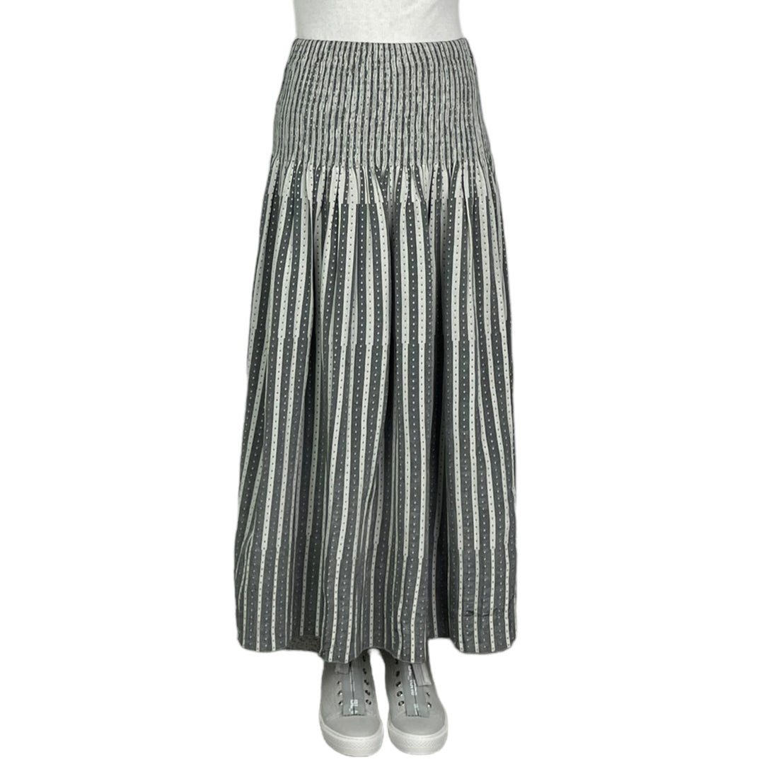 DOT STRIPE LOOMED SKIRT